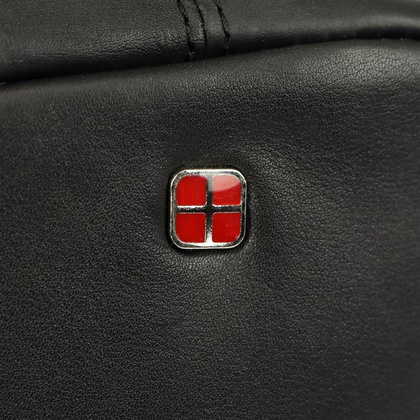 Skórzana saszetka męska / listonoszka, czarna