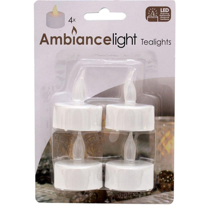 ZESTAW 4 ŚWIECZEK TEA LIGHT LED