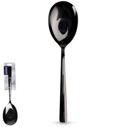 Łyżka do sałaty stalowa czarna 25 cm BLACK