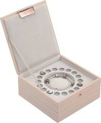 Szkatułka na bransoletkę i charmsy Stackers podwójna jasnoróżowa