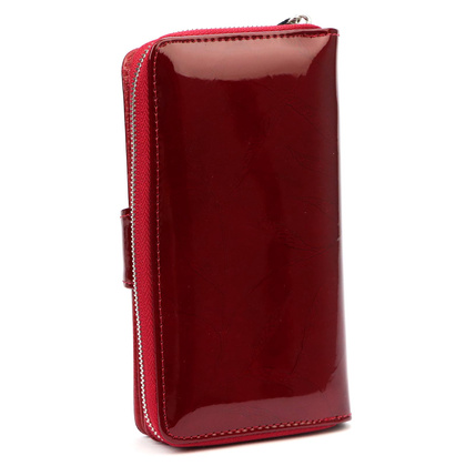 Duży skórzany portfel damski Pierre Cardin