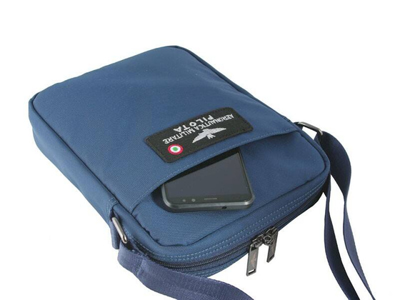 Torba na ramię na tablet AERONAUTICA MILITARE Airspace Granatowa