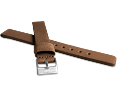 LAVVU Brązowy gładki pasek PLAIN z luksusowej skóry Top Grain - 16