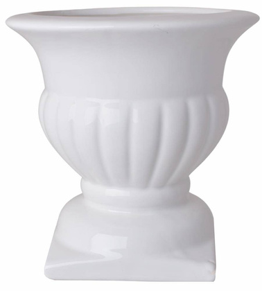 Doniczka dekoracyjna biała