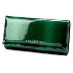 Duży portfel damski skórzany PELLUCCI FF-102 Zielony