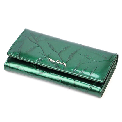 Duży skórzany portfel damski Pierre Cardin