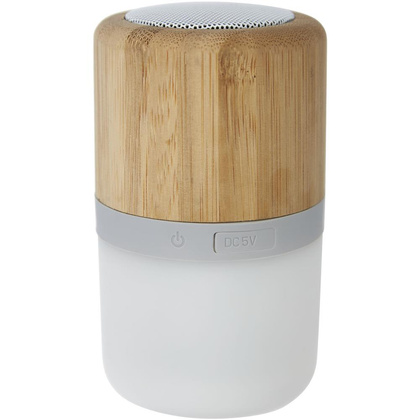 Bambusowy głośnik Bluetooth® Aurea z podświetleniem