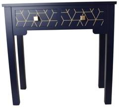 Konsola z dwoma szufladami granatowa