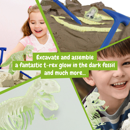 Fossil Excavation Kit III. Gra edukacyjna dostarczana z papierową torebką prezentową
