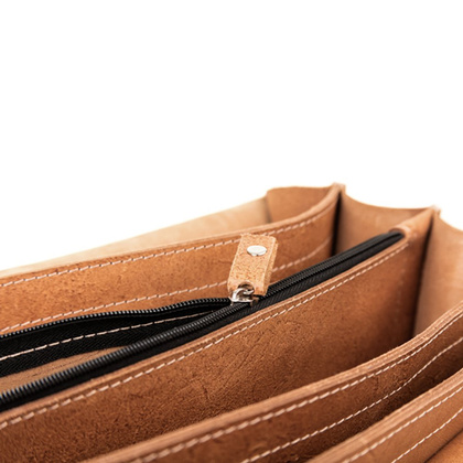 BIG torba biznesowa skórzana KEMER VOOC TC12 Camel Edycja Limitowana