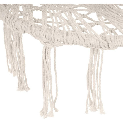 HAMAK AŻUROWY FOTEL WISZĄCY 80x60CM BIAŁY NEW STYL