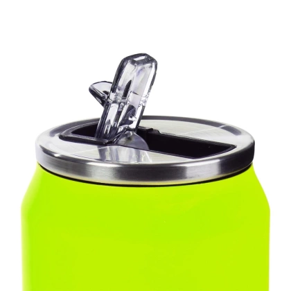 Kubek termiczny termos bidon neonowy zielony PUSZKA 500 ml