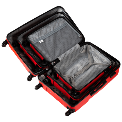 Zestaw 3 walizek WINGS 0125 Czarny