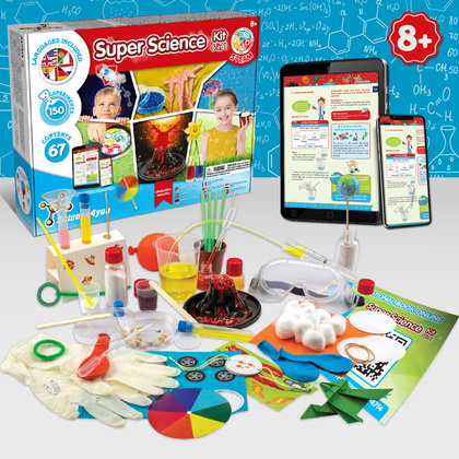 6 in 1 Super Science Kit III. Gra edukacyjna dostarczana z papierową torebką prezentową