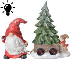 Skrzat czerwony z choinką led