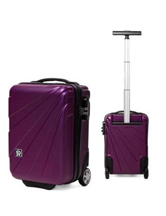 Bardzo mała walizka PELLUCCI RGL 885 XS 40x25x20 ŚLIWKA