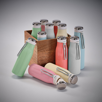 Butelka Arkansas 350 ze stali nierdzewnej z recyklingu 400 ml