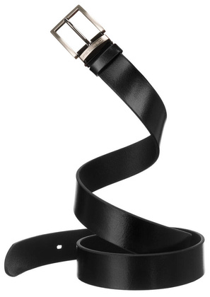 Szeroki skorzany pasek meski z klasyczna klamra