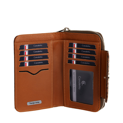 Personalizowany damski portfel skórzany Canaletto PD1445s299 RFIDPS