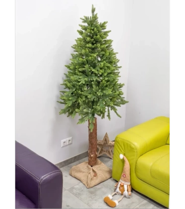 SZTUCZNA CHOINKA NA PNIU 150 cm FULL PE 01 100% JASNOZIELONA SILIKONOWA