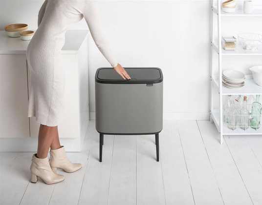 Kosz na śmieci Touch Bin Bo 3 x 11L Mineral Concrete Grey 127229
