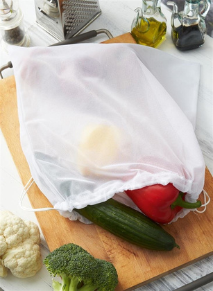 Worek na warzywa i owoce VEG BAG, biały