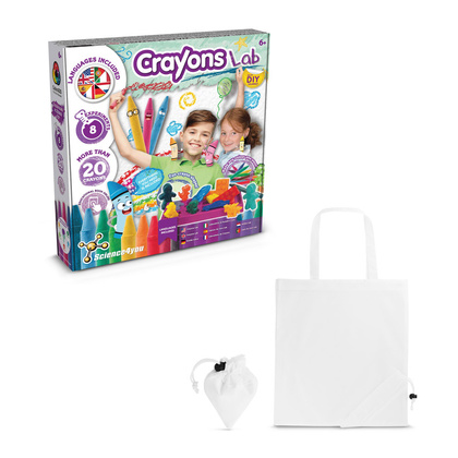 Crayon Factory Kit II. Gra edukacyjna dostarczany ze składaną torbą prezentową