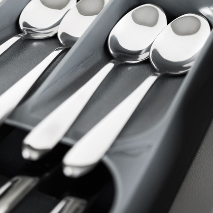 Organizer wkład do szuflady na sztućce szary 39x11,5x5,5 cm