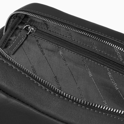 Torba na ramię skórzana PUCCINI ROYAL COLLECTION LGD2722 1 Czarna