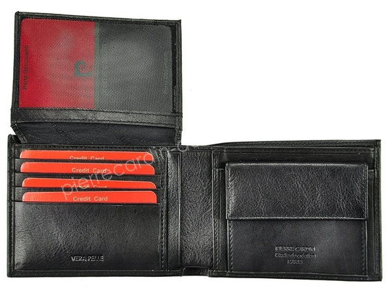 Portfel męski skórzany PIERRE CARDIN SAHARA TILAK03 8806 Czarny