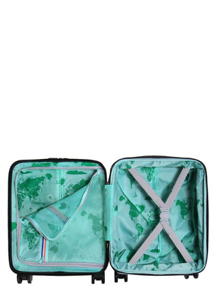 LYS Paris Akra Mała twarda szara walizka na kółkach 45 cm