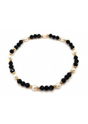 Bransoletka TURMALIN PERŁA 925