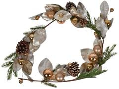 Girlanda ze złotymi liśćmi