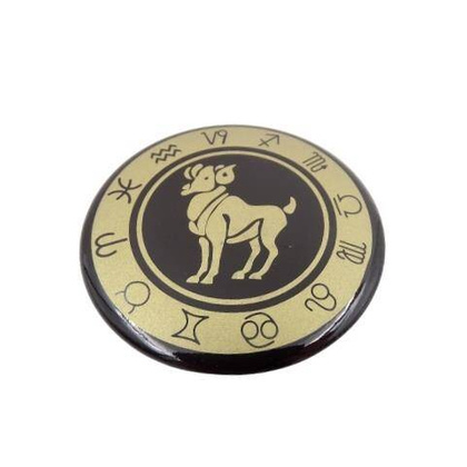 Baran - znak zodiaku - magnes; metal emaliowany - BAR