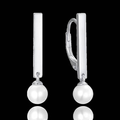 MINET Srebrne kolczyki z naturalnymi perłami