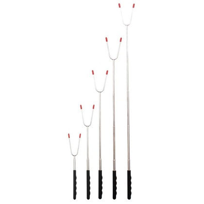 Kij na ognisko kiełbasę rozkładany widelec widełki