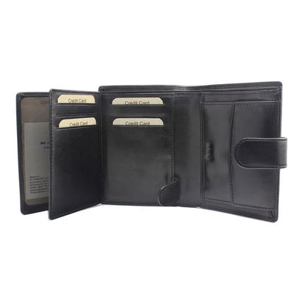 Portfel męski PELLUCCI 988-623 RFID Czarny / Niebieski