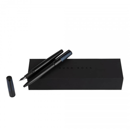 Zestaw piśmienny Gear Minimal Black & Navy (długopis i pióro wieczne)