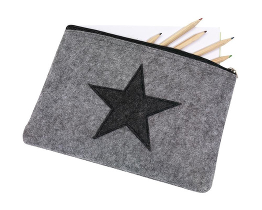 Filcowa torebka-organizer STAR DUST, szary