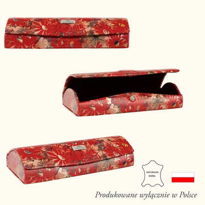 Kolorowe etui na okulary BajuBaj z naturalnej skóry ED107s132