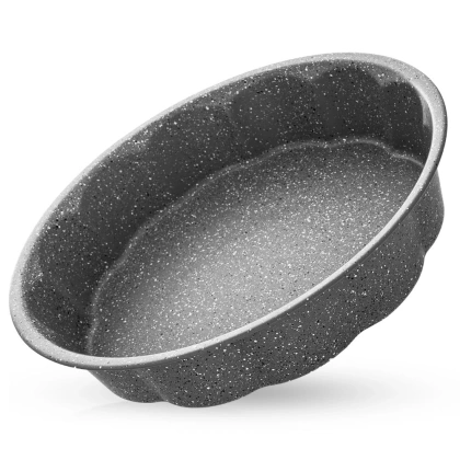 Forma do pieczenie blacha do ciasta pizzy zapiekania okrągła granitowa GRANDE 28,5 cm