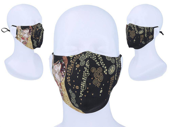 Maseczka ochronna z filtrem - G. Klimt, Pocałunek (CARMANI)