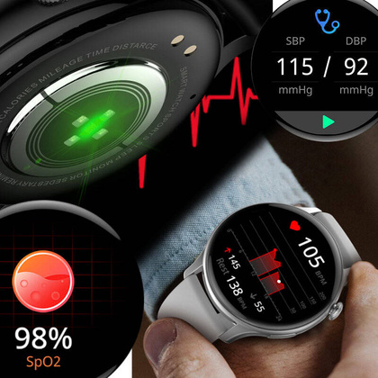 SMARTWATCH DAMSKI Rubicon RNCF10 - TRYBY SPORTOWE, MONITOR SNU (sr055b)