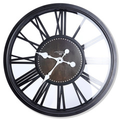 Zegar ścienny czarny 50 cm