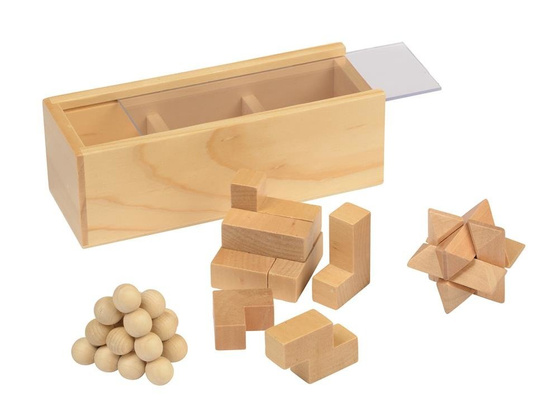 Zestaw puzzli BRAIN POWER, brązowy