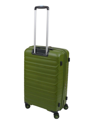 Walizka DIELLE 100 4k 66cm średnia zielona PP z poszerzeniem