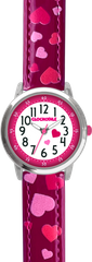 CLOCKODILE Zegarek dziewczęcy różowy SERCA