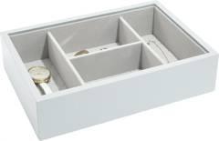 Szkatułka na biżuterię Loves Luxury 4 komory błękitna