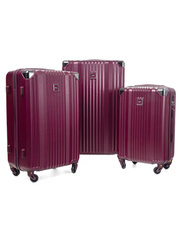 Zestaw 3 walizek KEMER RGL 735 Bordowy