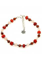 Bransoletka Koral Piasek Pustyni 925